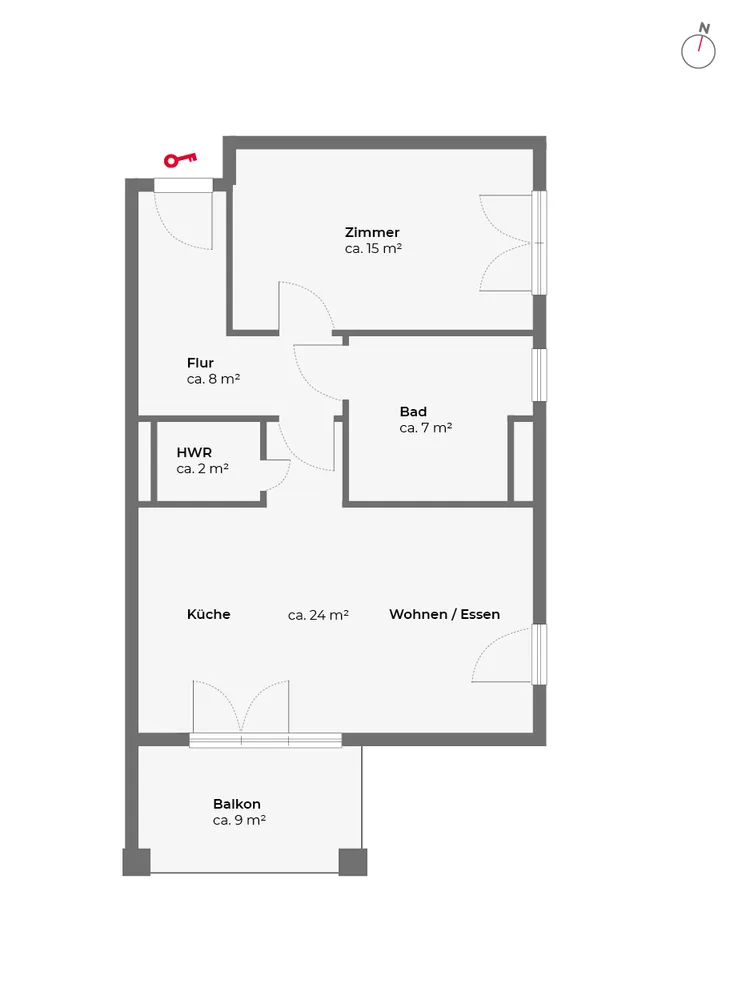 2 Zimmer Wohnung mit 61 m² in Hamburg – Bild 6