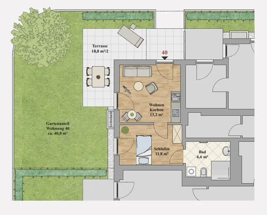 4 Zimmer Wohnung mit 41 m² in Dresden – Bild 8