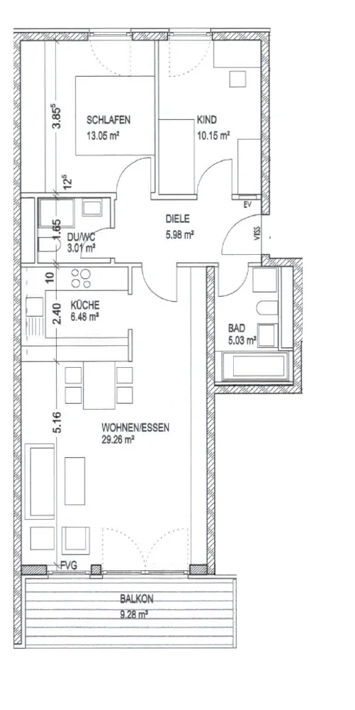 3 Zimmer Wohnung mit 77 m² in München – Bild 8