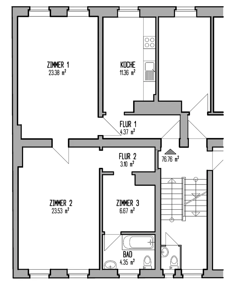2 Zimmer Wohnung mit 77 m² in Berlin – Bild 9