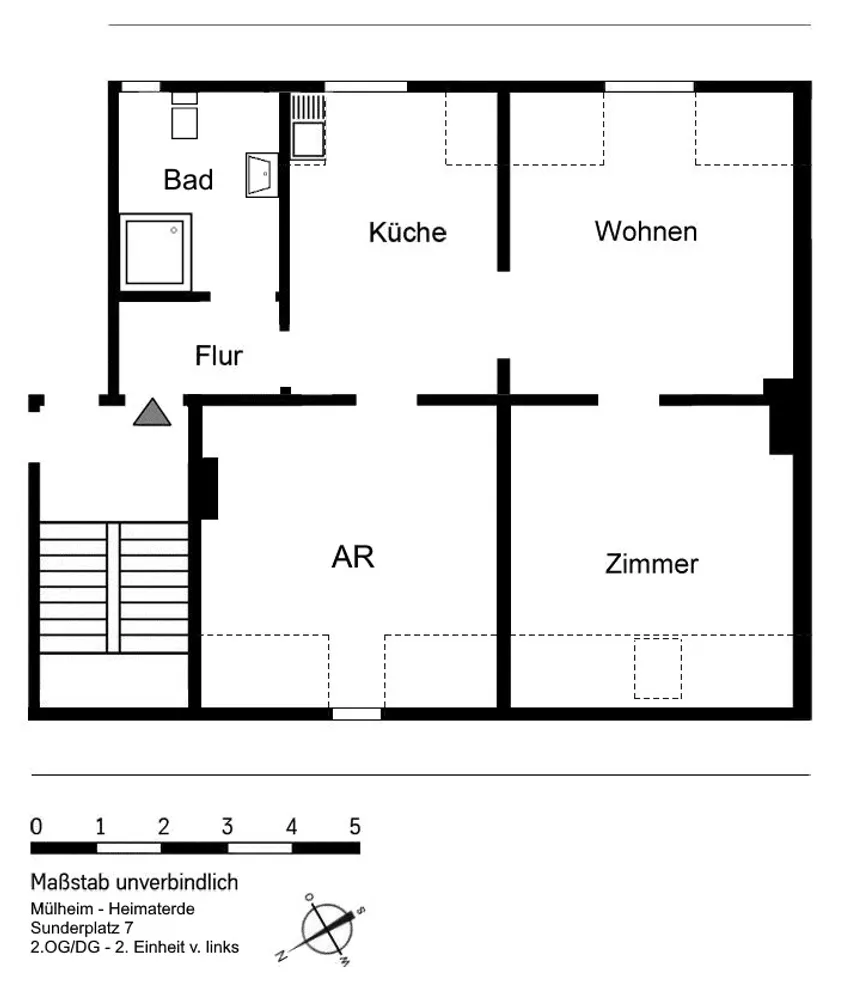 2 room apartment with 76 m² in Mülheim an der Ruhr – Photo 3