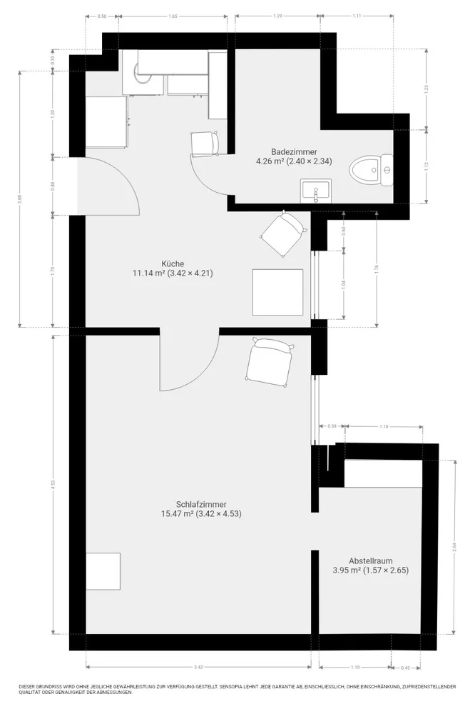 3 Zimmer Wohnung mit 35 m² in Essen – Bild 9