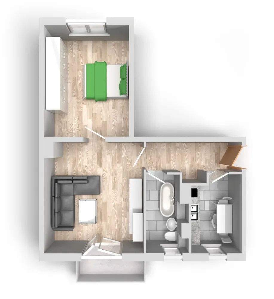 2 Zimmer Wohnung mit 51 m² in Halle (Saale) – Bild 10
