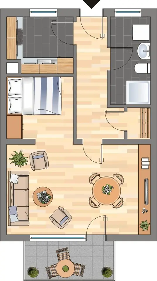 Studio mit 46 m² in Witten – Bild 5