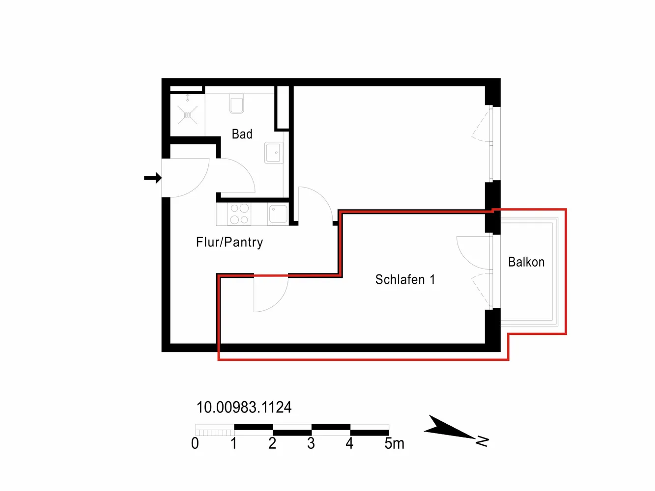 1 Zimmer Wohnung mit 27 m² in Berlin – Bild 3