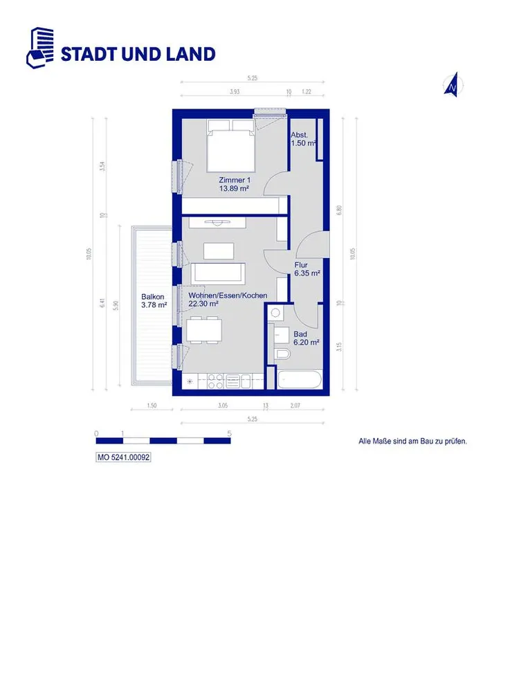 2 Zimmer Wohnung mit 54 m² in Berlin – Bild 3