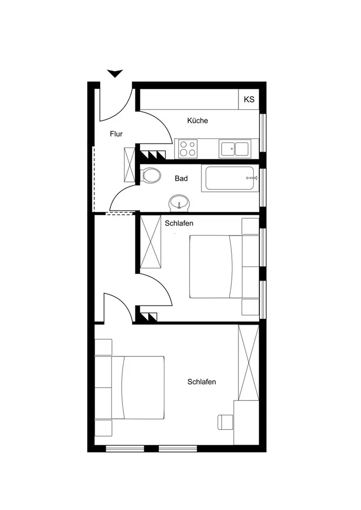 2 Zimmer Wohnung mit 48 m² in Rostock – Bild 7