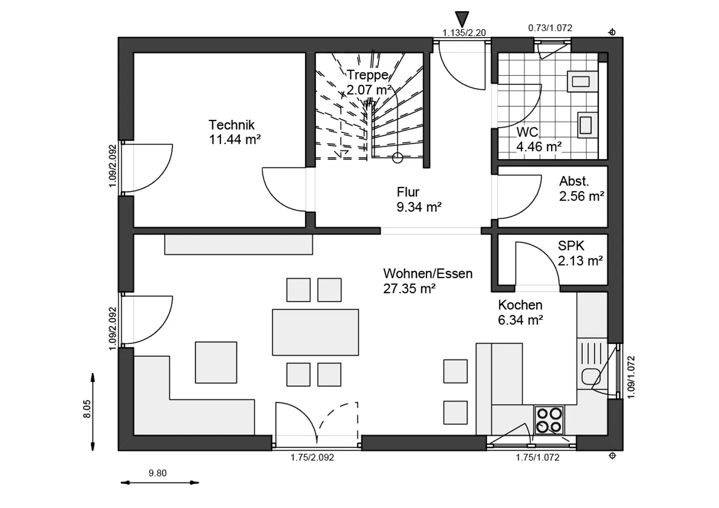 3 Zimmer Haus mit 130 m² in Kassel – Bild 2
