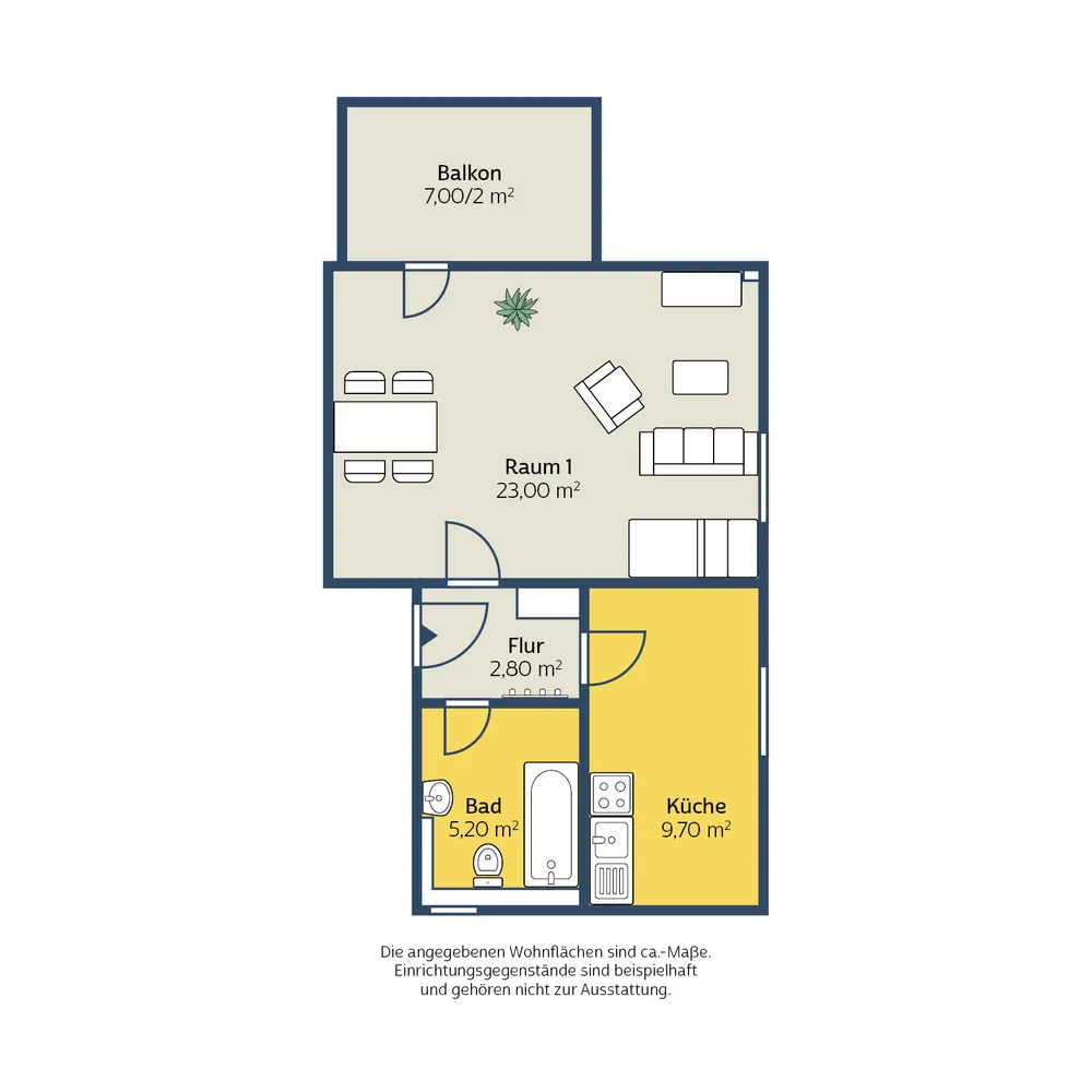 1 Zimmer Wohnung mit 44 m² in Leipzig – Bild 5