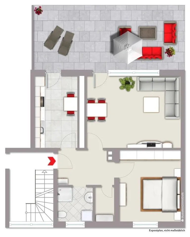 2 room apartment with 70 m² in Hamminkeln – Photo 9