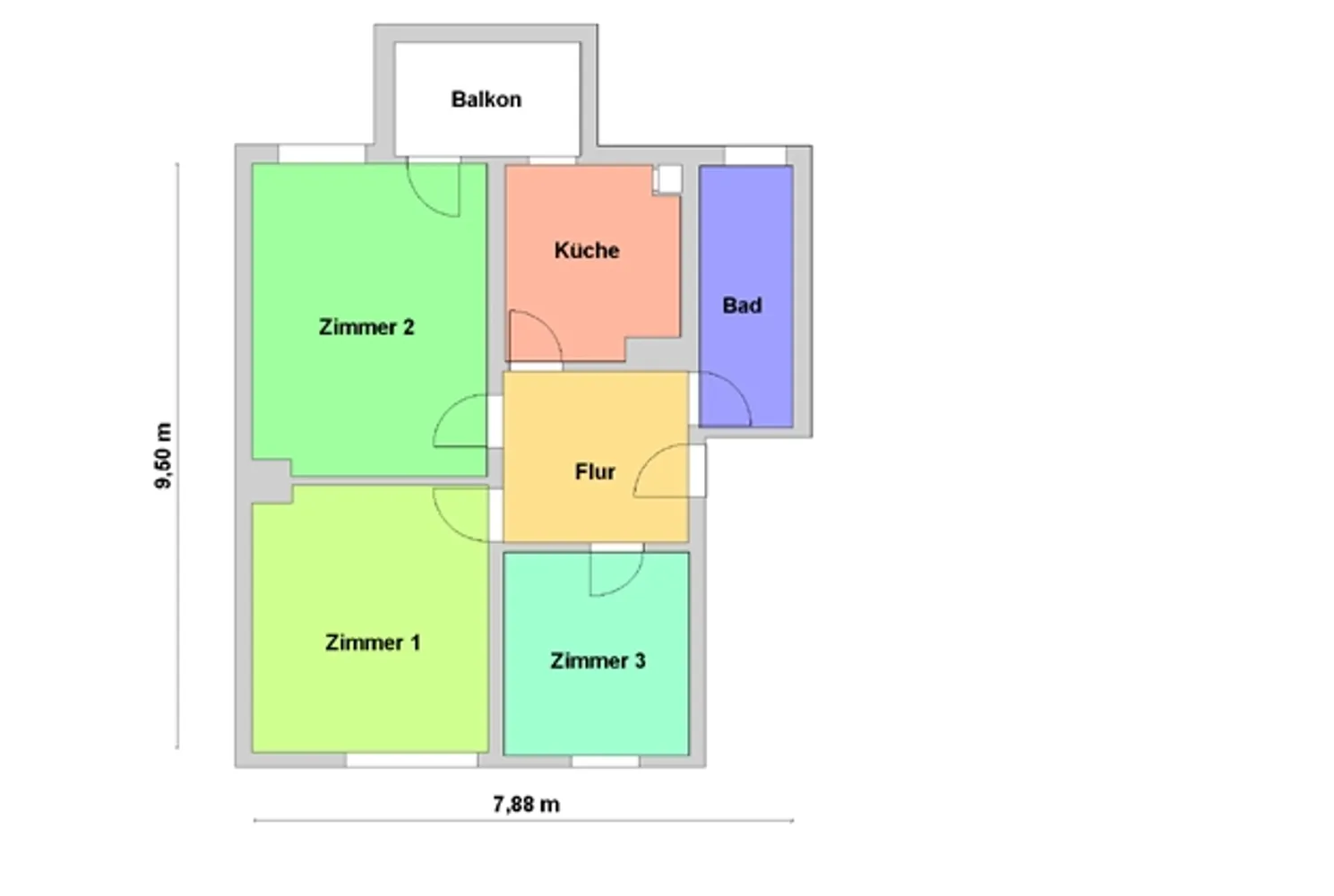 3 room apartment with 61 m² in Berlin – Photo 2
