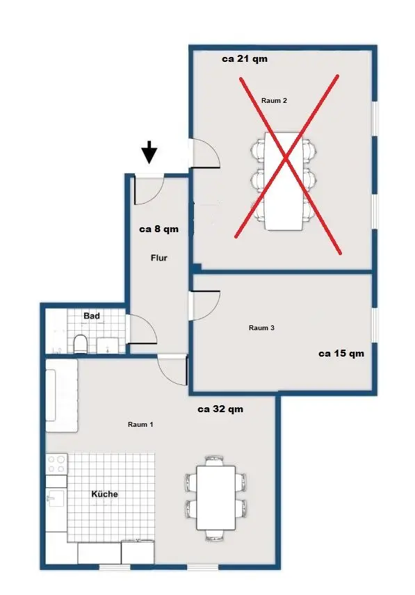 3 Zimmer Wohnung mit 58 m² in Leonberg – Bild 6
