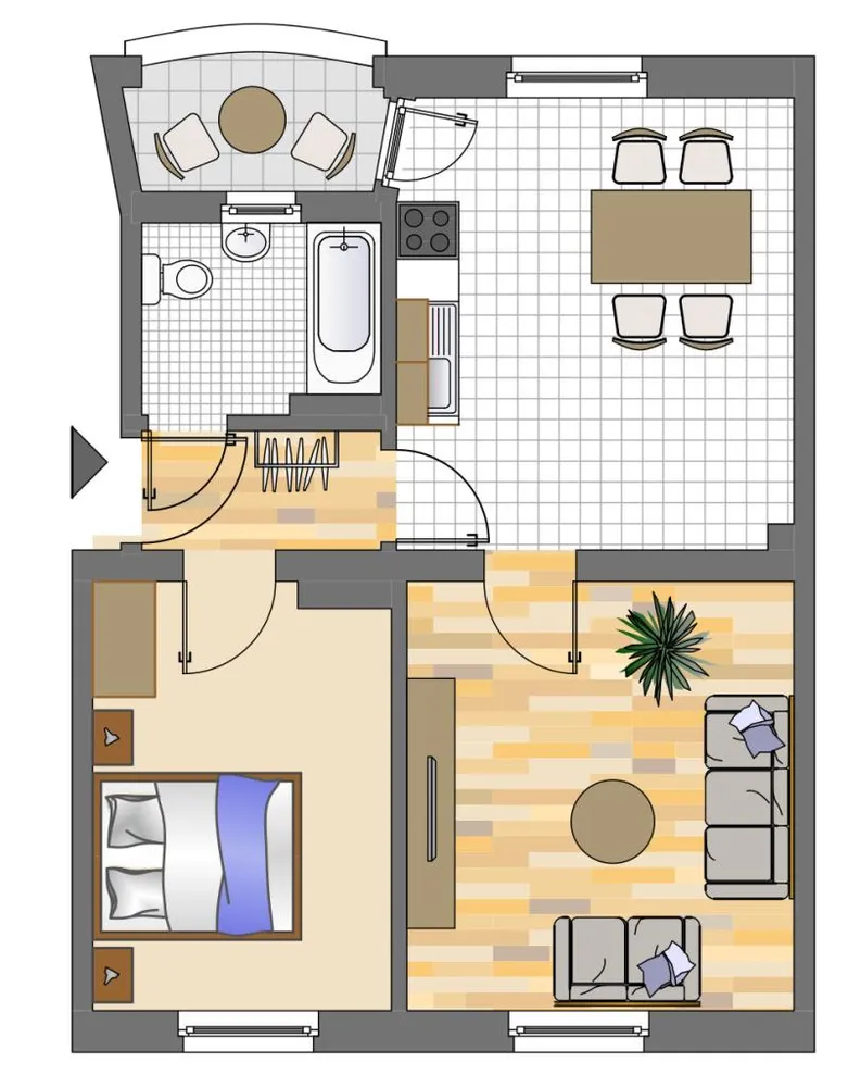 2 Zimmer Wohnung mit 59 m² in Dortmund – Bild 2
