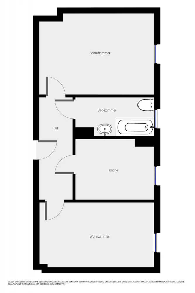 2 Zimmer Wohnung mit 48 m² in Halle (Saale) – Bild 2