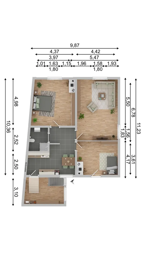 3 Zimmer Wohnung mit 103 m² in Bielefeld – Bild 12