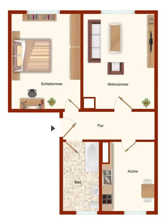 2 Zimmer Wohnung mit 51 m² in Riesa – Bild 7