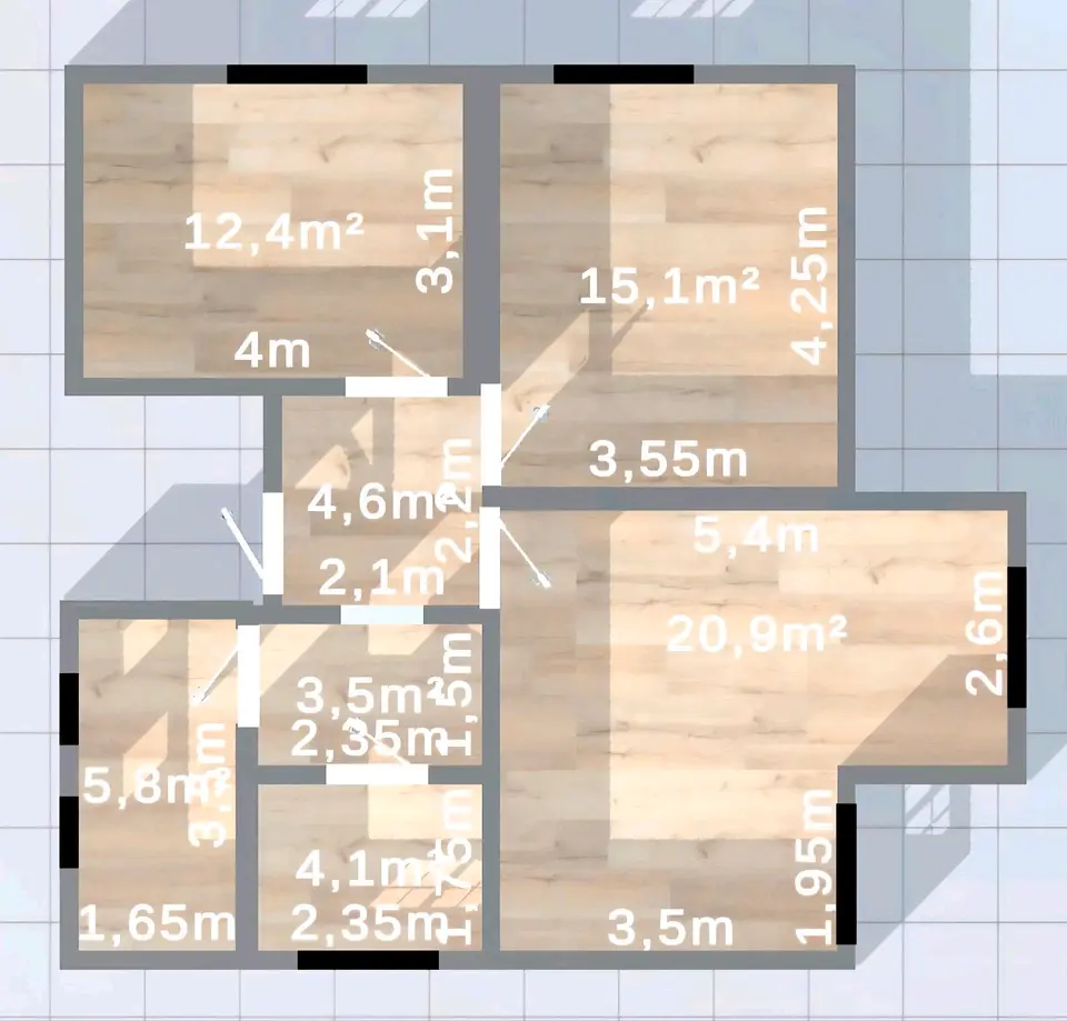 3 Zimmer Wohnung mit 66 m² in Detmold – Bild 5