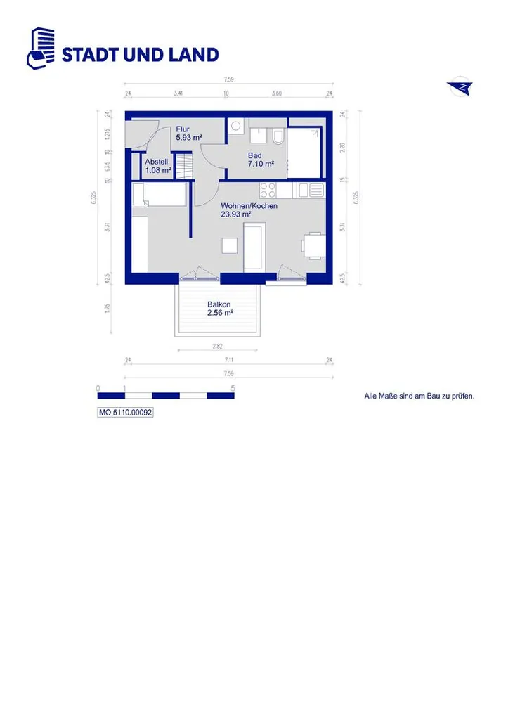 1 Zimmer Wohnung mit 40 m² in Berlin – Bild 7