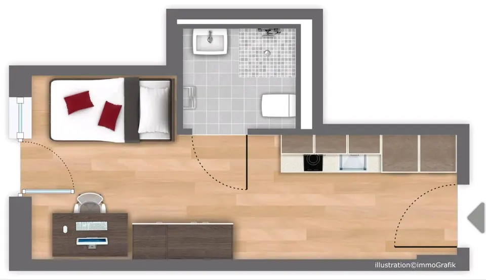 Studio mit 23 m² in Ingolstadt – Bild 9