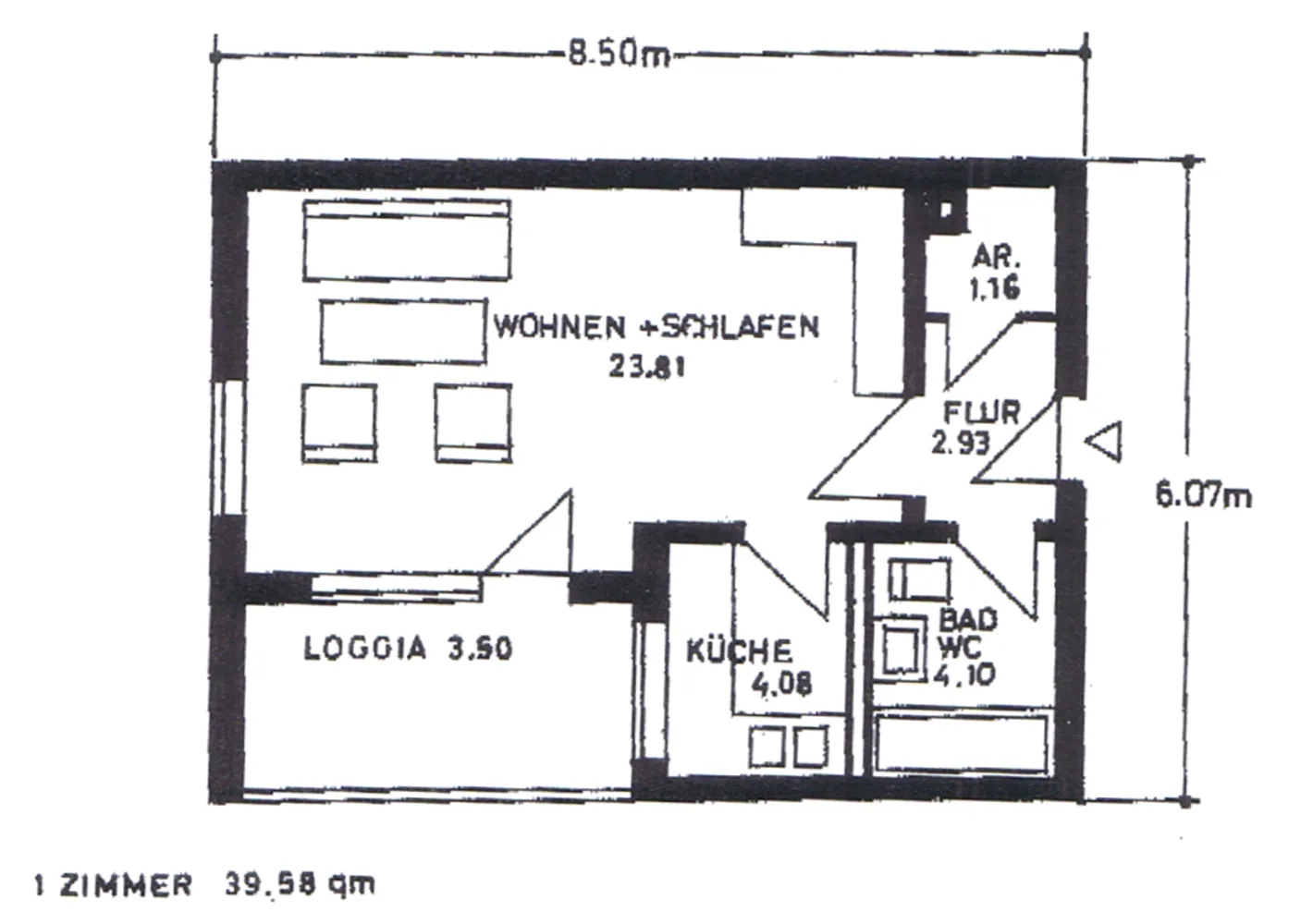 1 Zimmer Wohnung mit 40 m² in Frankfurt am Main – Bild 10
