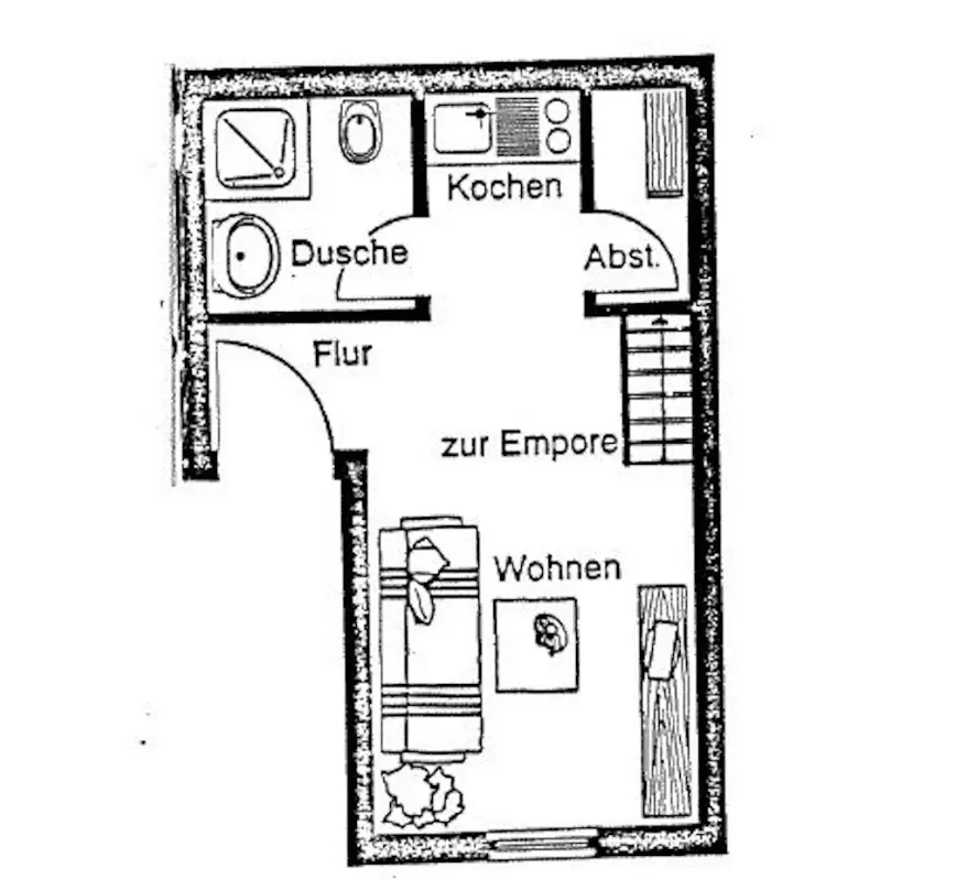 2 Zimmer Wohnung mit 24 m² in Flensburg – Bild 5