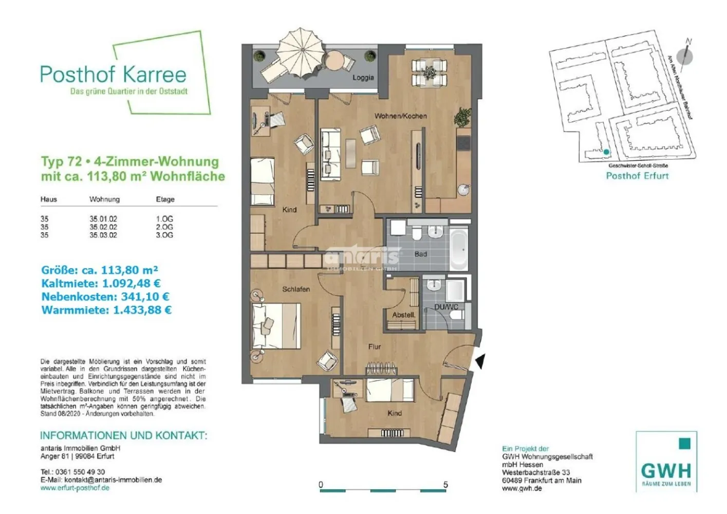 4 Zimmer Wohnung mit 114 m² in Erfurt – Bild 3