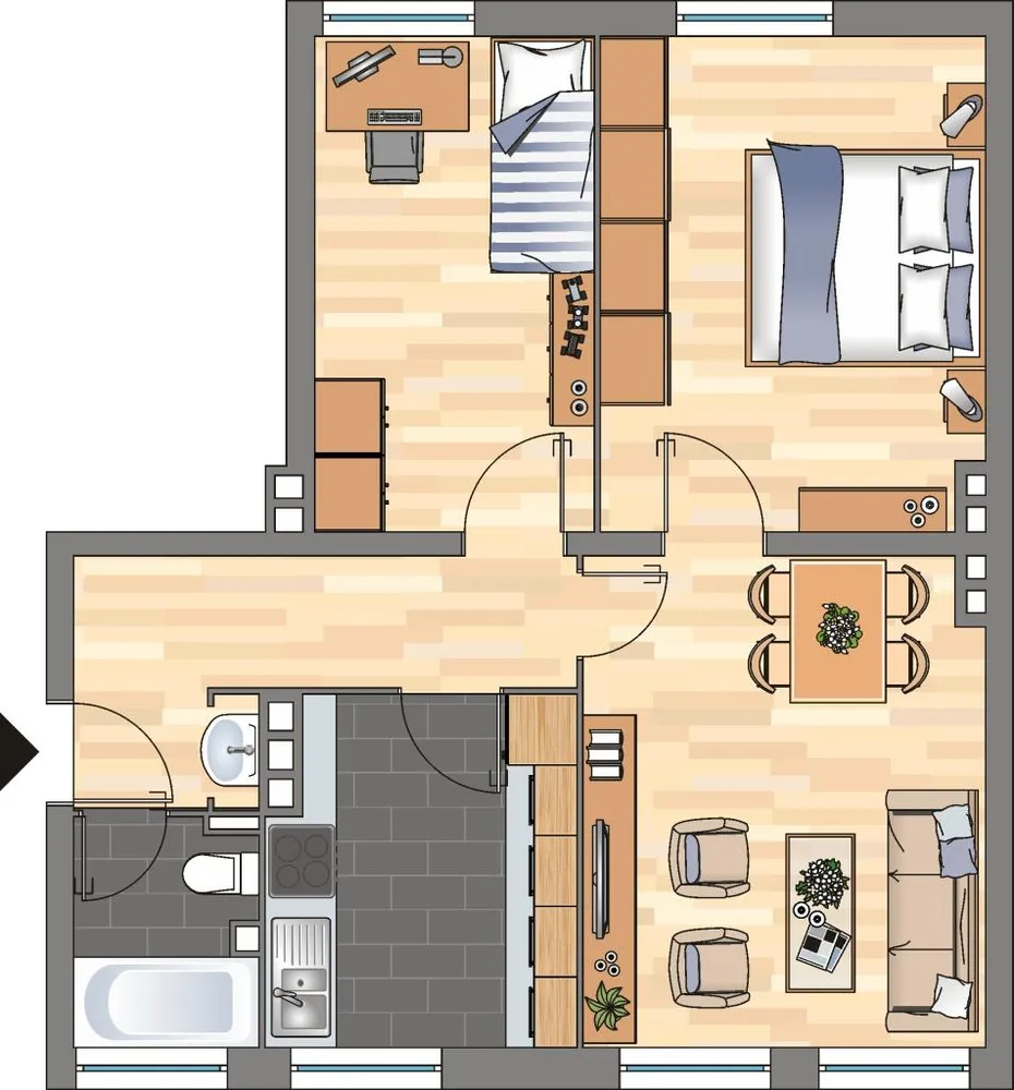 3 Zimmer Wohnung mit 52 m² in Kiel – Bild 5