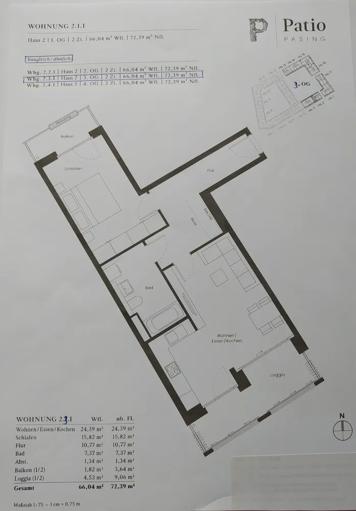 2 Zimmer Wohnung mit 66 m² in München – Bild 3