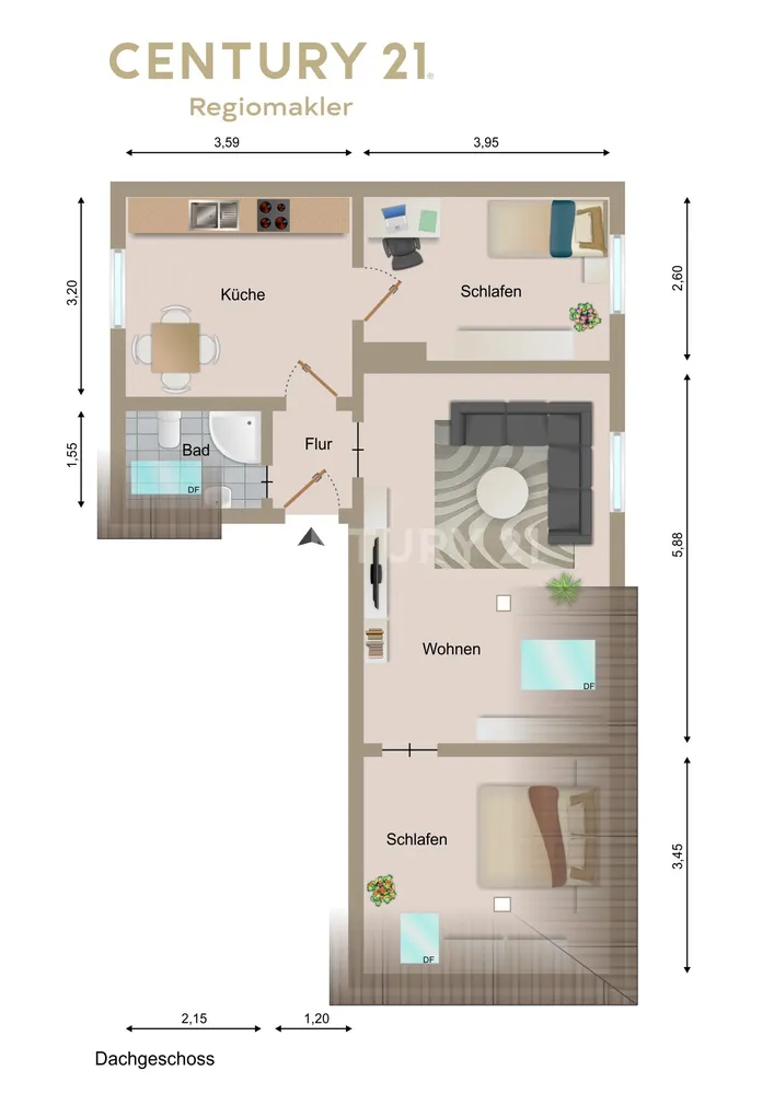 3 Zimmer Wohnung mit 57 m² in Halberstadt – Bild 9