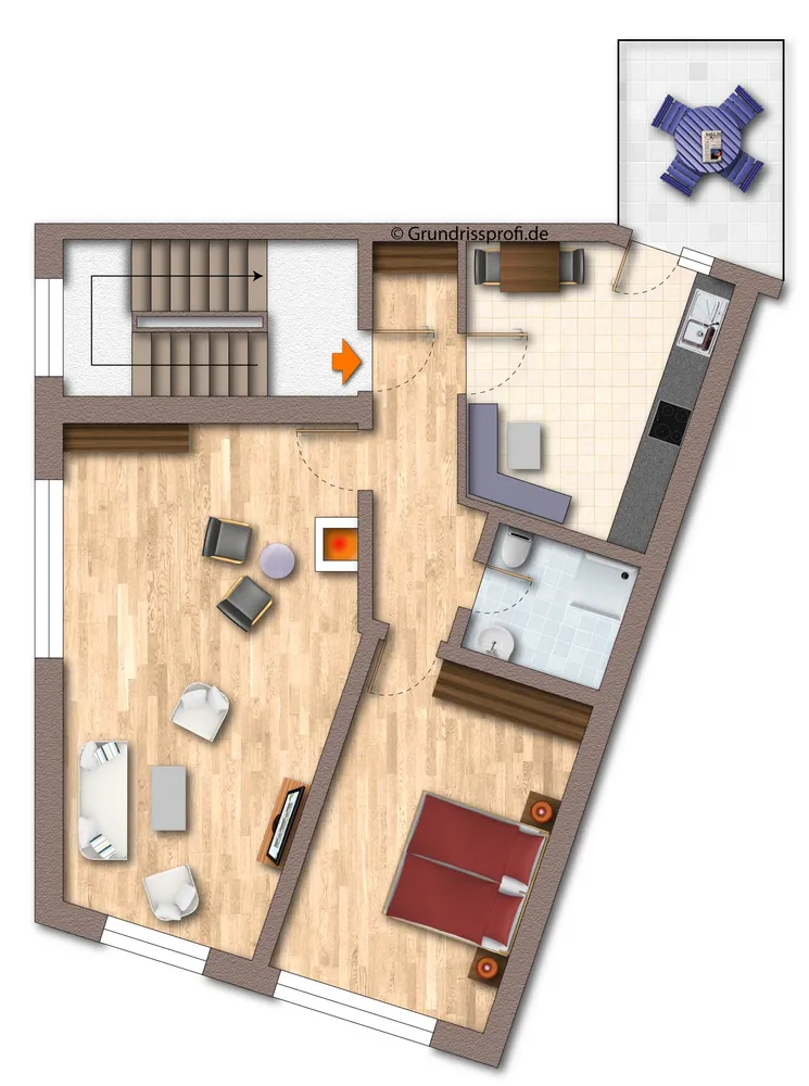2 Zimmer Wohnung mit 69 m² in Euskirchen – Bild 1