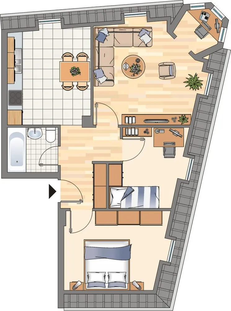 3 Zimmer Wohnung mit 70 m² in Dortmund – Bild 2