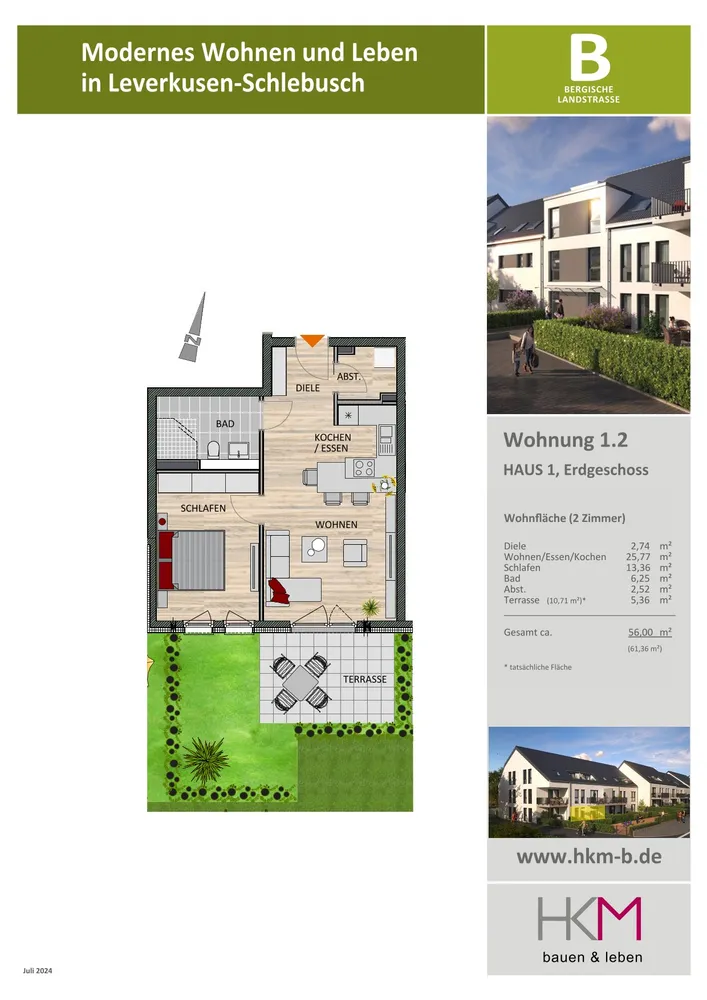 2 Zimmer Wohnung mit 56 m² in Leverkusen – Bild 5