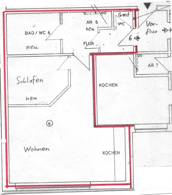 2 Zimmer Wohnung mit 60 m² in Aurich – Bild 3