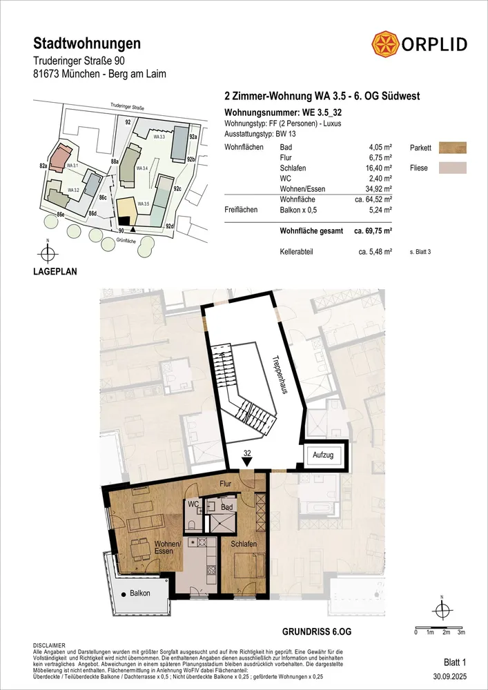 2 Zimmer Wohnung mit 70 m² in München – Bild 7