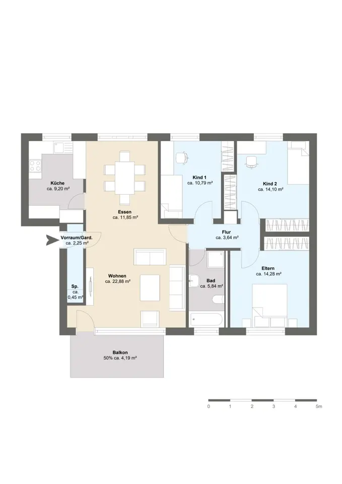 4 Zimmer Wohnung mit 99 m² in Augsburg – Bild 10