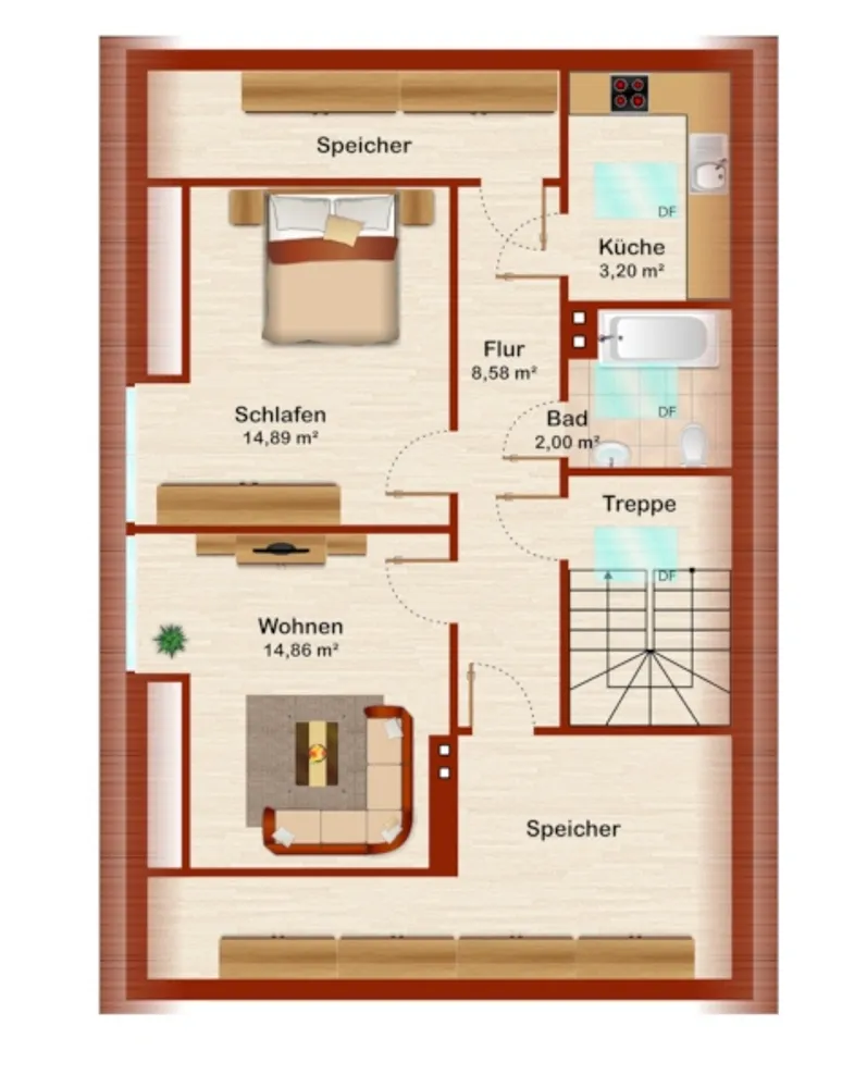 2 Zimmer Wohnung mit 45 m² in Straubing – Bild 6