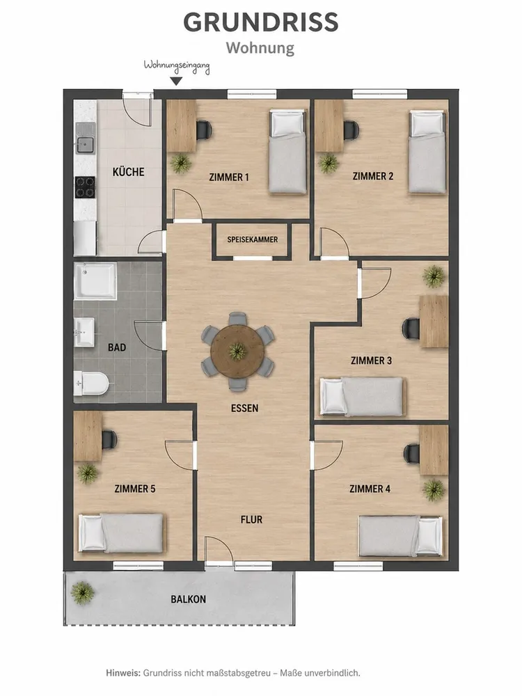 5 Zimmer Wohnung mit 80 m² in Frankfurt am Main – Bild 4