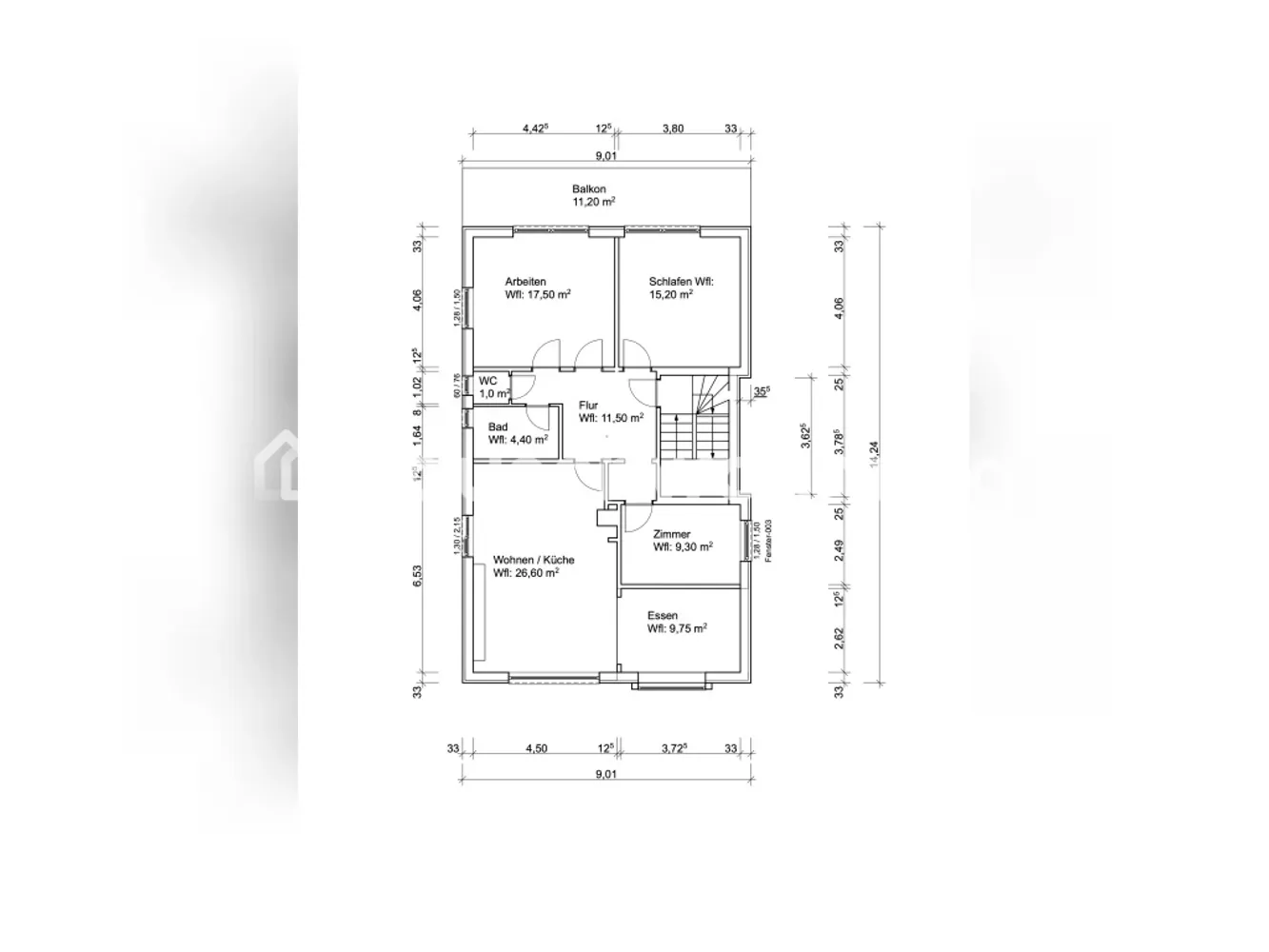 4 Zimmer Wohnung mit 100 m² in Hamburg – Bild 3