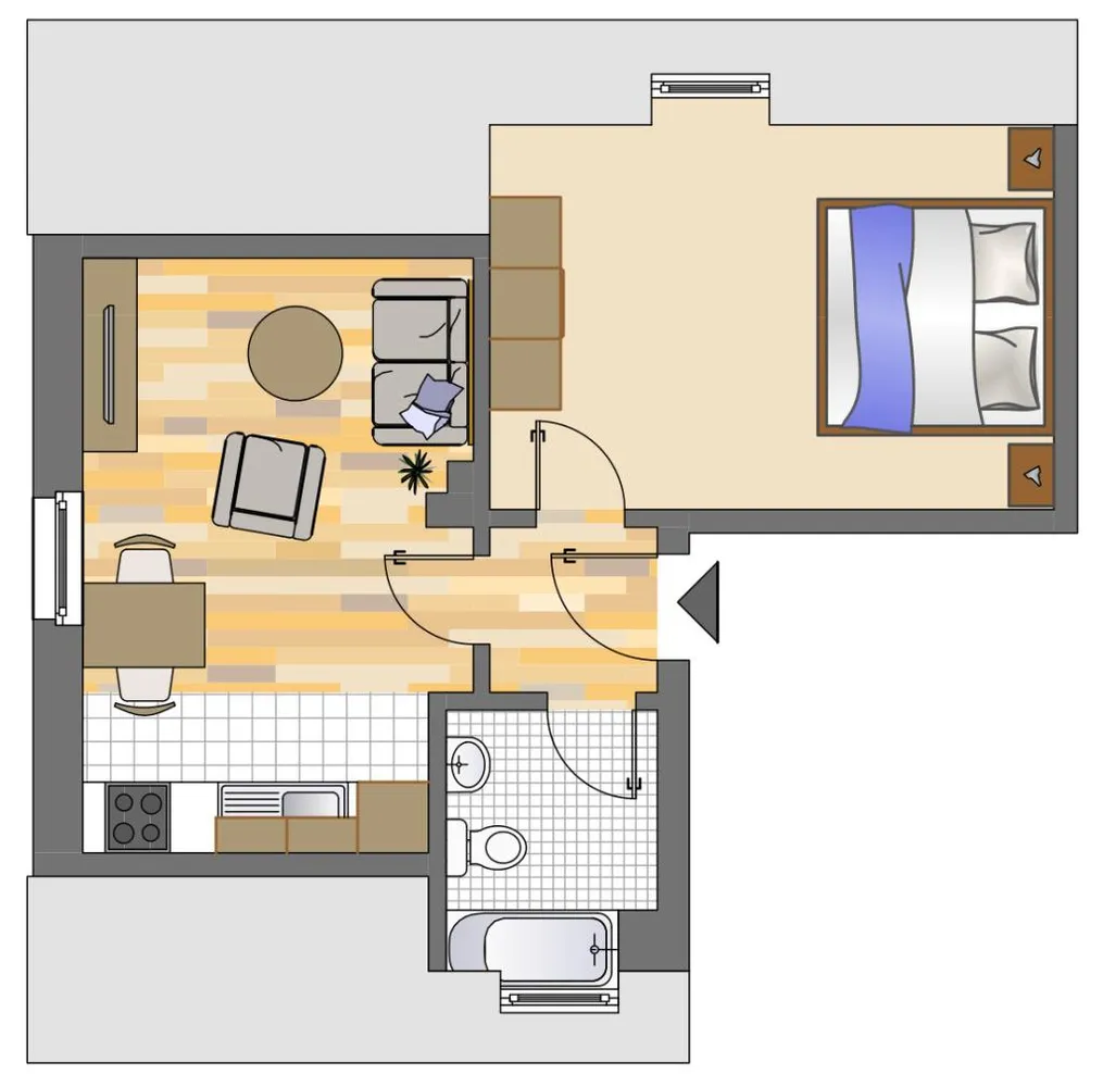 1 Zimmer Wohnung mit 36 m² in Dortmund – Bild 3
