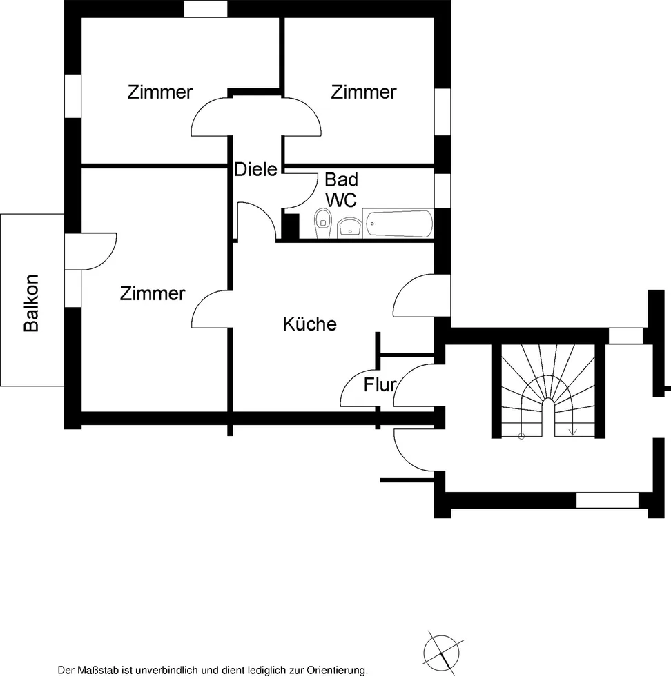 3 Zimmer Wohnung mit 79 m² in Bielefeld – Bild 2
