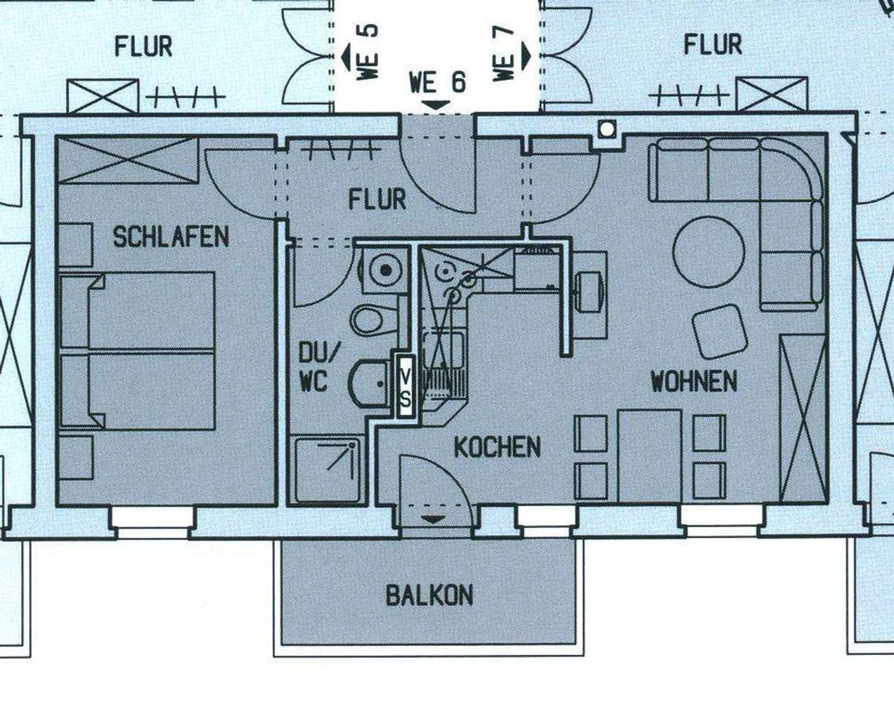 2 room apartment with 46 m² in Chemnitz – Photo 3