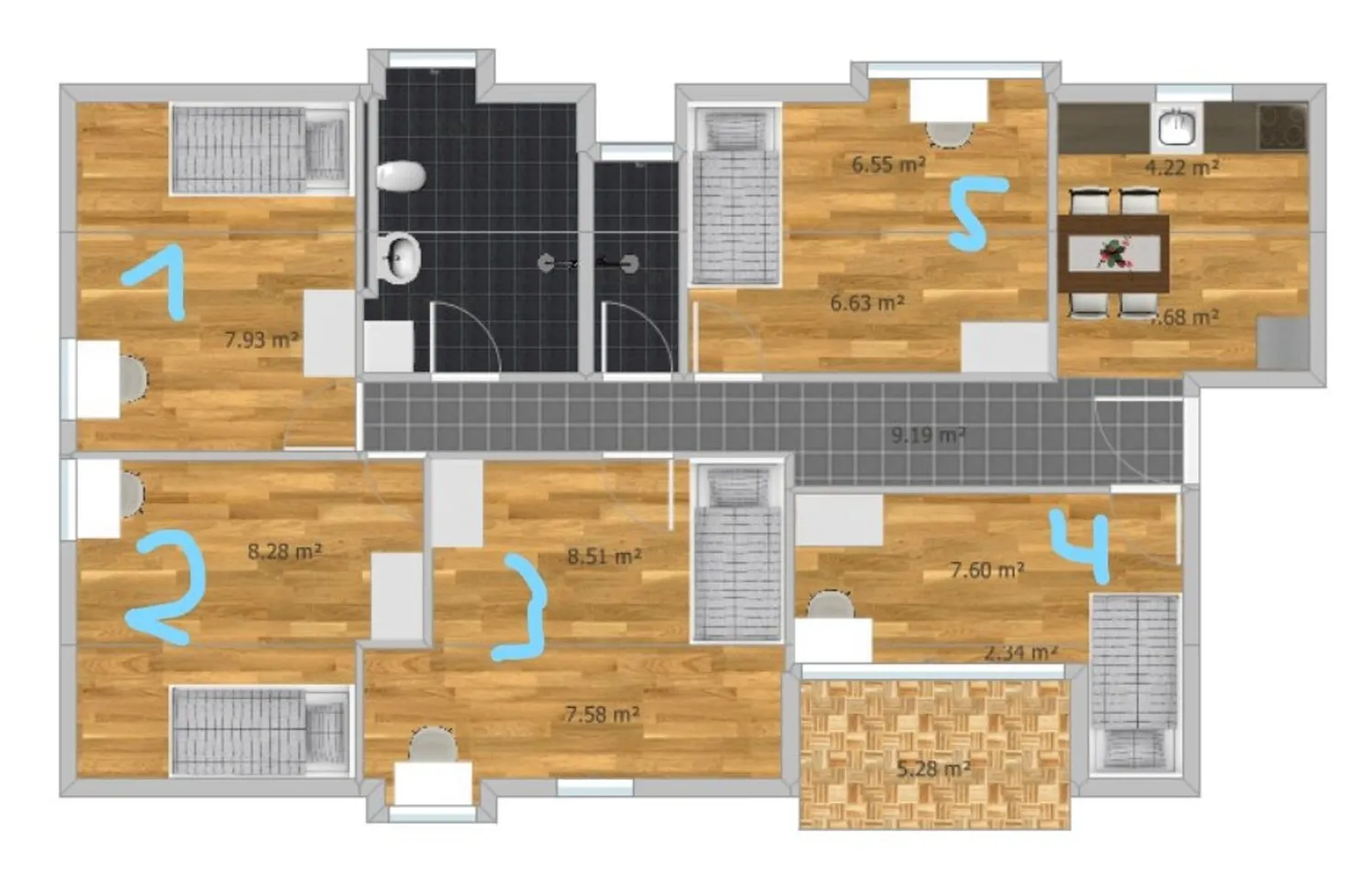 WG-Zimmer mit 12 m² in München – Bild 9