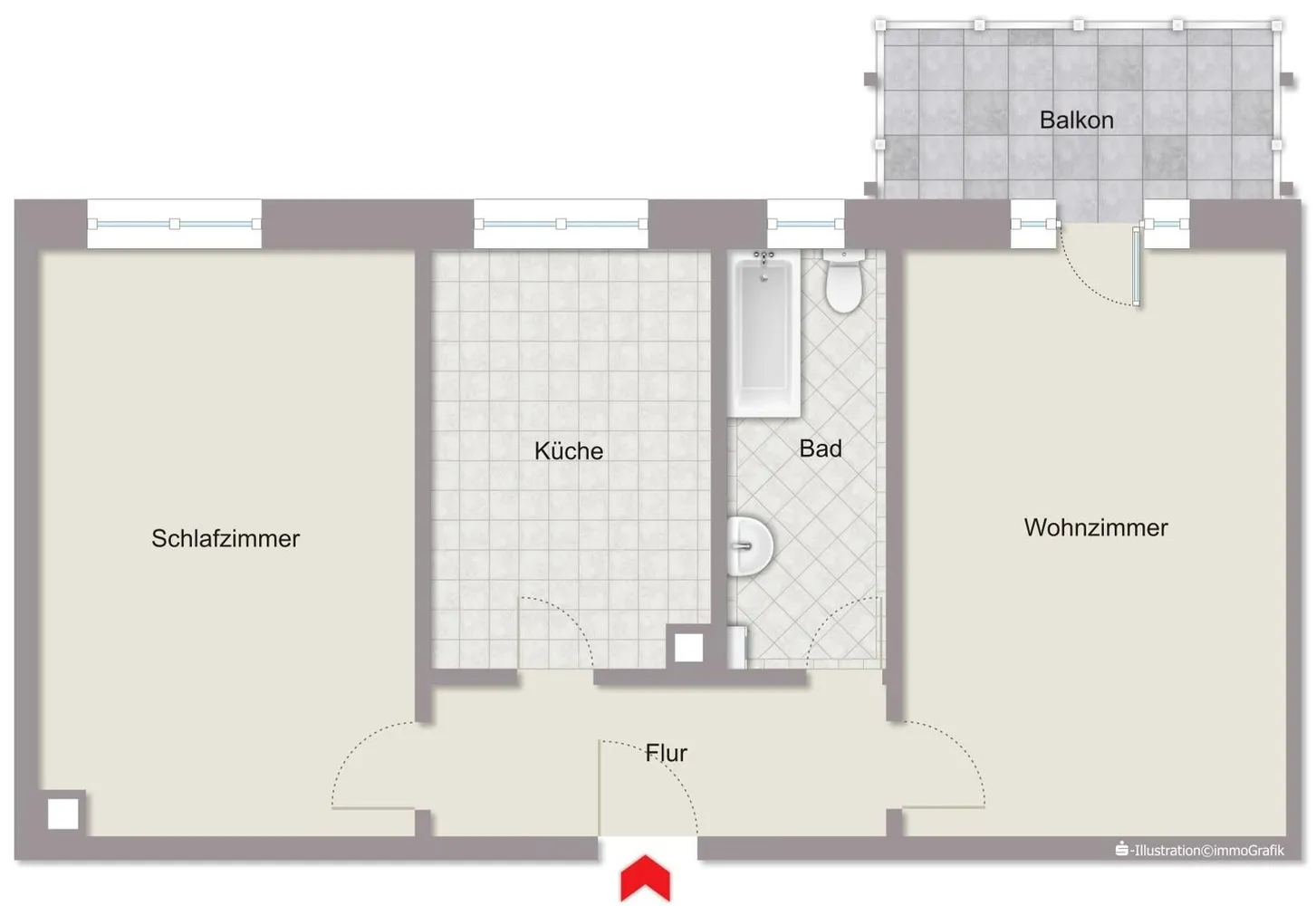 2 Zimmer Wohnung mit 60 m² in Dresden – Bild 6