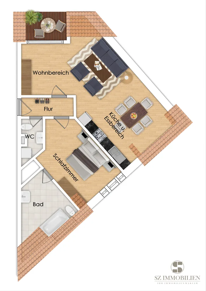 2 Zimmer Wohnung mit 66 m² in Limburg an der Lahn – Bild 4
