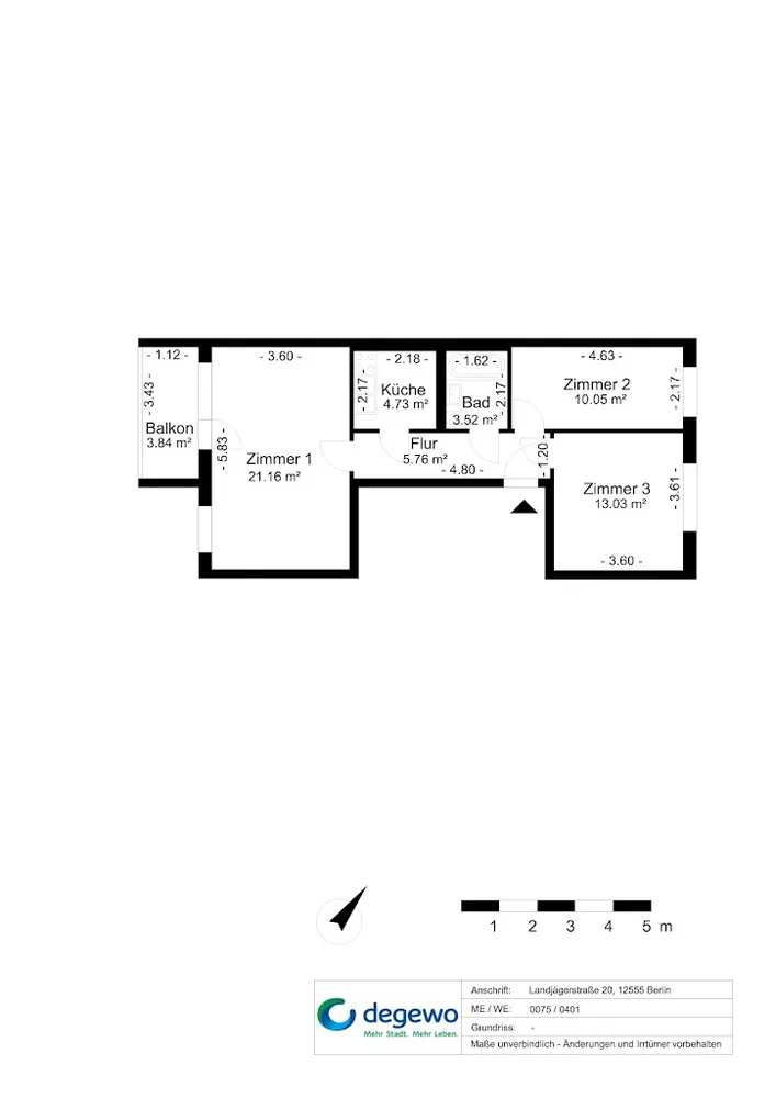 3 room apartment with 60 m² in Berlin – Photo 8