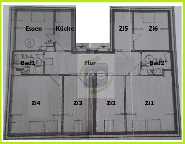 7 Zimmer Wohnung mit 105 m² in Zwickau – Bild 5