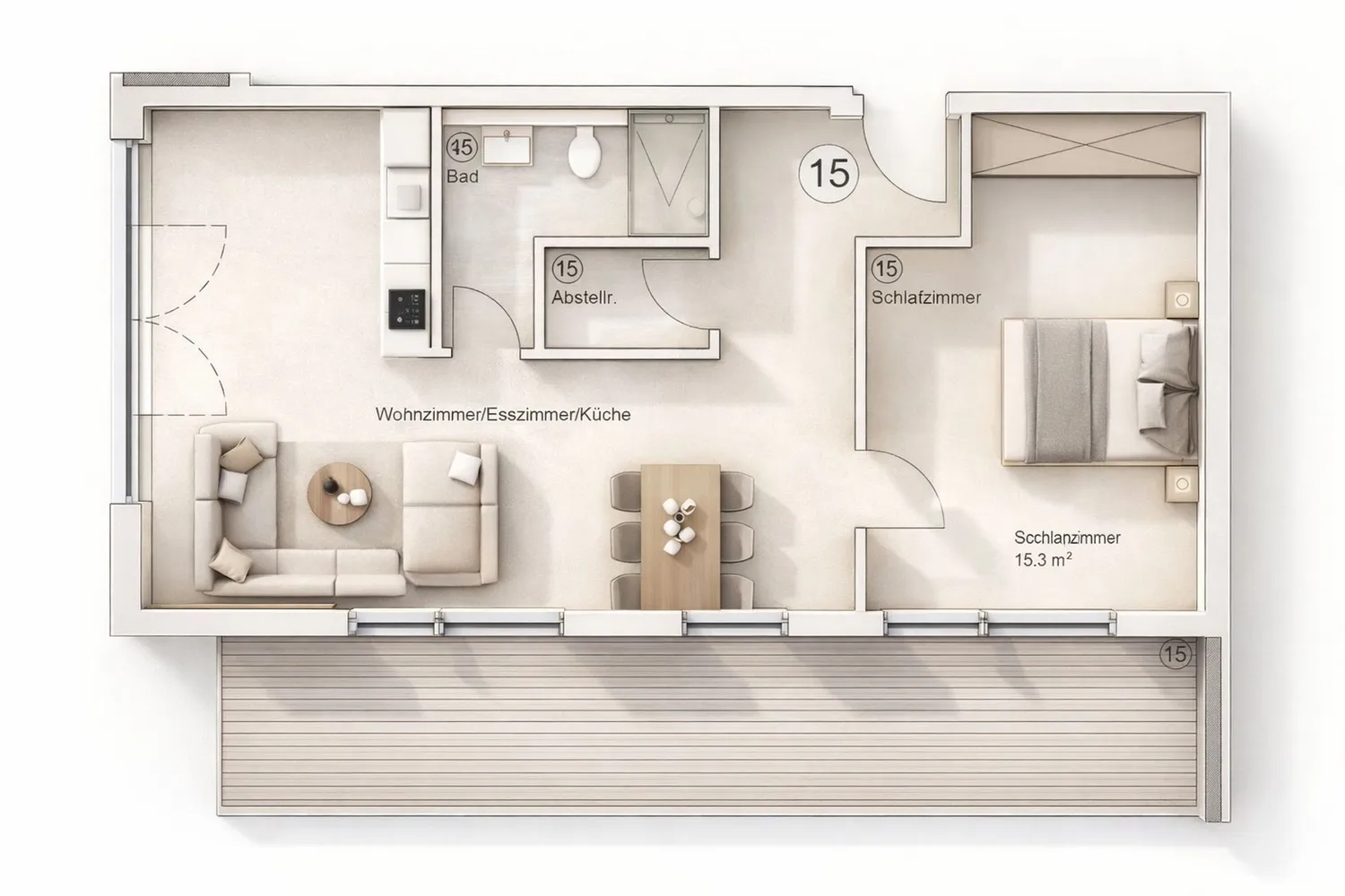 2 Zimmer Wohnung mit 70 m² in Frankfurt am Main – Bild 6