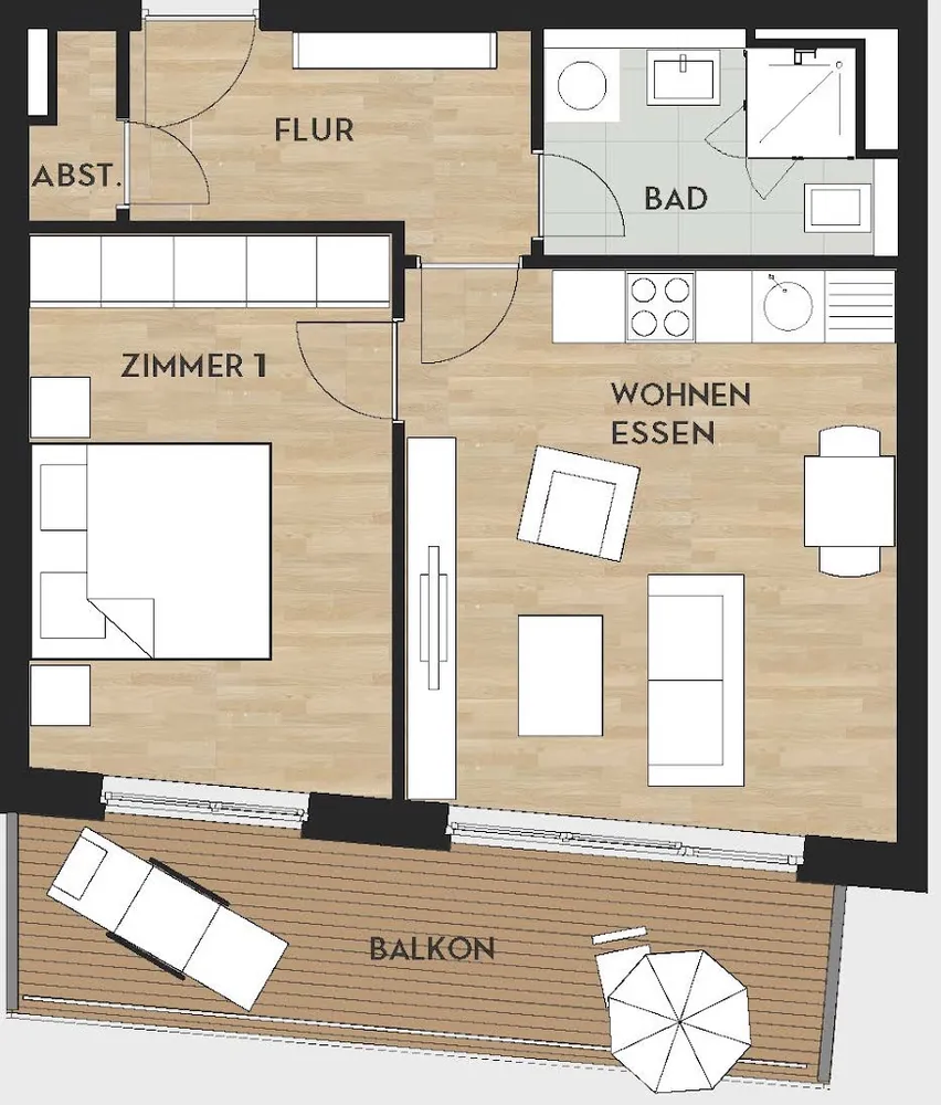 2 Zimmer Wohnung mit 51 m² in Dortmund – Bild 7