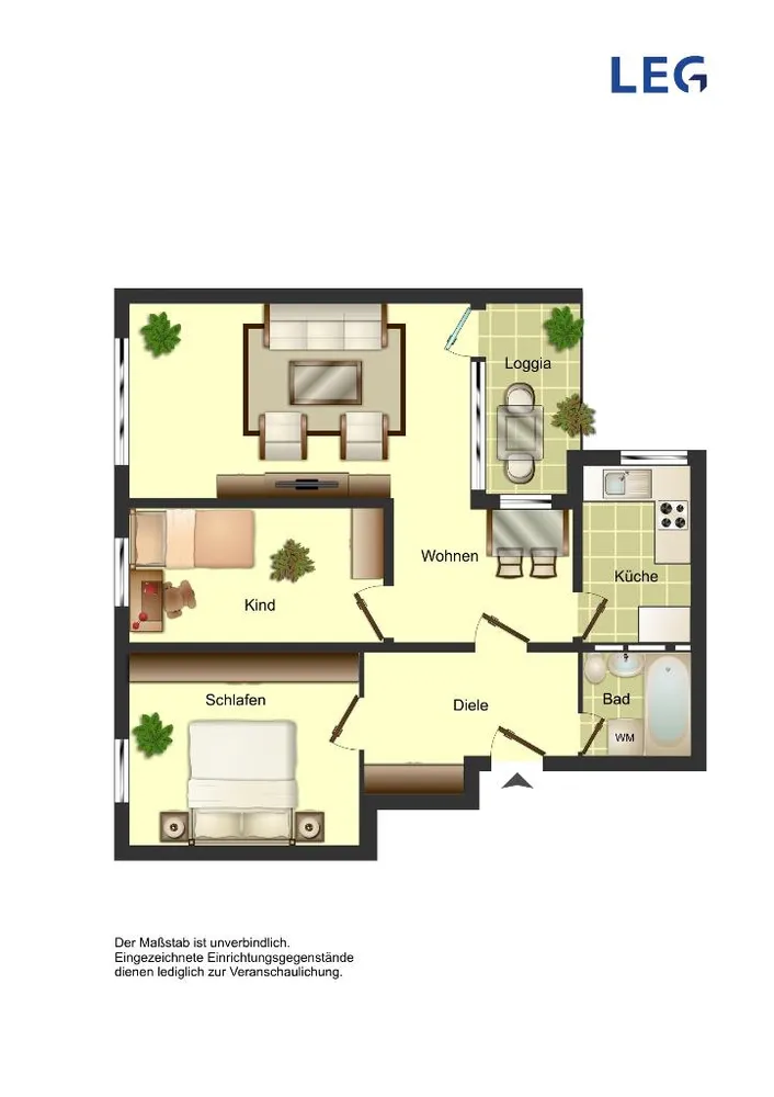 3 Zimmer Wohnung mit 77 m² in Köln – Bild 3