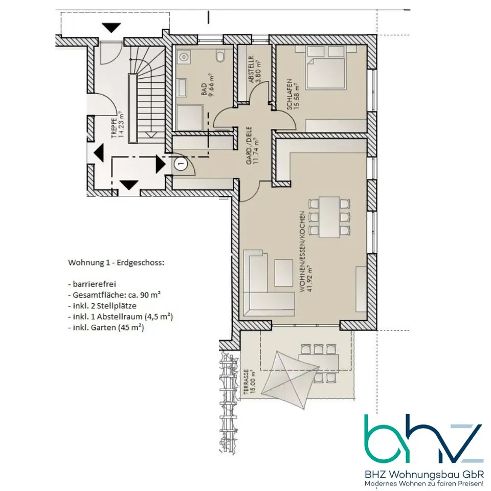 4 Zimmer Wohnung mit 116 m² in Cham – Bild 8